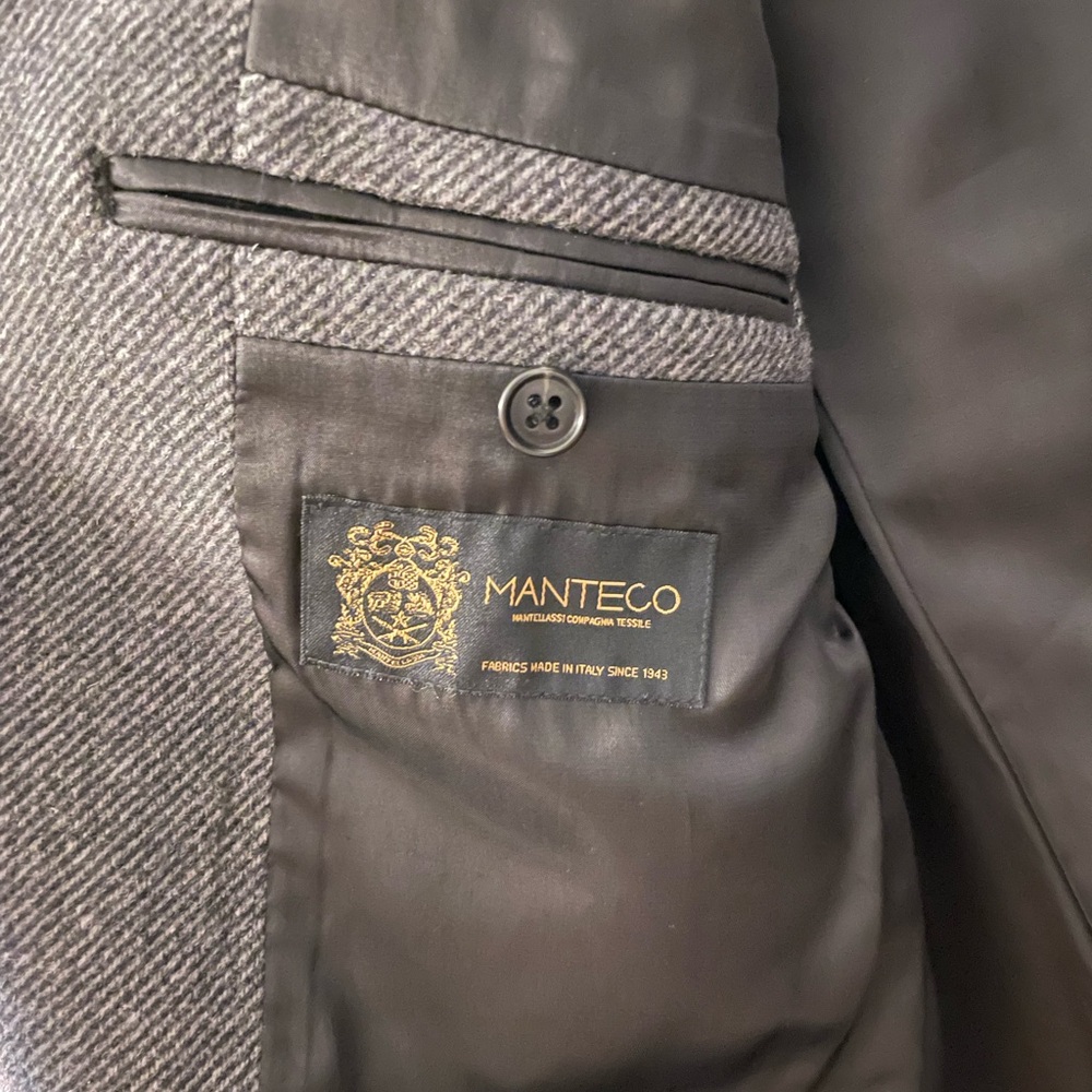 Gray Herringbone Coat - image 4